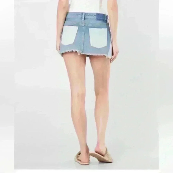 We The Free By Free People Patchwork Mini Denim Skirt - Picture 4 of 6